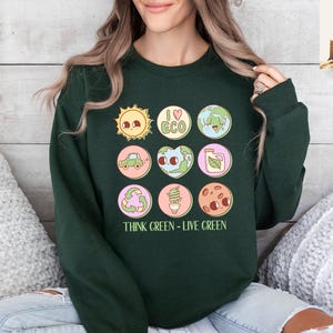 Earth Day Sweatshirt, Earth Day Awareness, Retro Climate Change Sweatshirt, Climate Change Tee, Nature Gift, Environmentalist Sweater