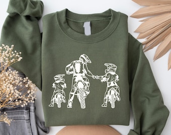 Dirt Bike Dad Hoodie, Motocross American Flag Gift