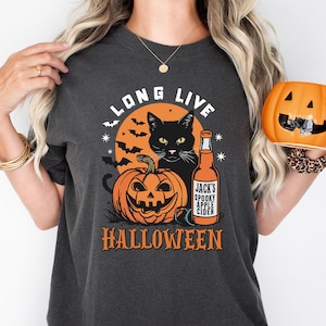 Comfort Color Retro Halloween Shirt, Long Live Halloween, Vintage Halloween Shirt, Retro Halloween, Fall Apparel,Spooky Season Pumpkin Shirt