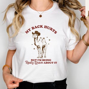 Mijn rug doet pijn, maar ik ben er trots op Comfort kleuren Shirt meme T-shirt meme top gek shirt Mijn rug doet pijn rugpijn grappig shirt