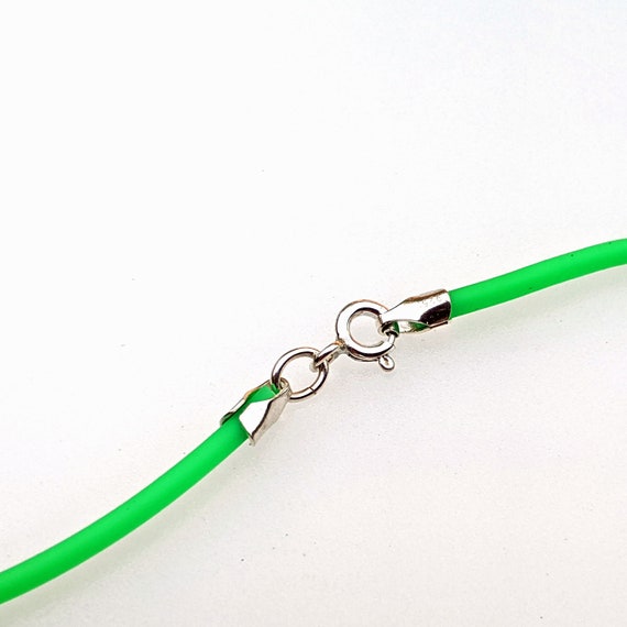 Rubber cord deals necklace