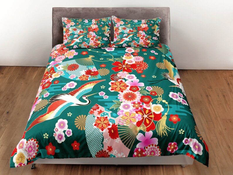 Cotton Japanese Duvet Cover Fitted Flat Sheet Pillowcase Set No Filling Single Double King Size Ins Style Bedding Kit main image 1
