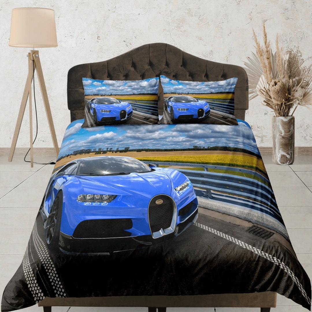 Racing Premium Quilt Carolina Blue
