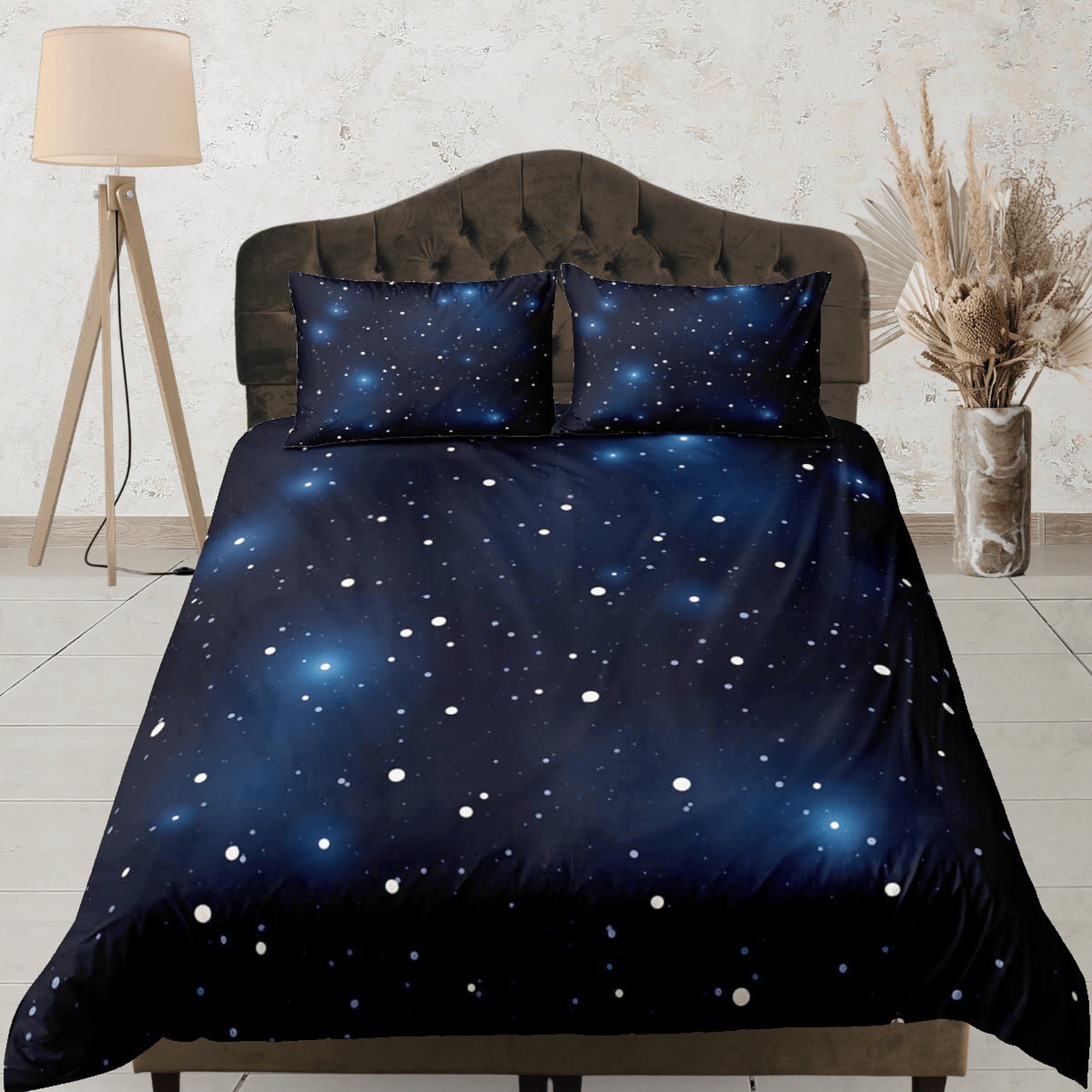 Bettwäsche-Set „Sparkly Stars“ Mit Glitzer – Himmlisches Astronomie-Design, Alle Größen