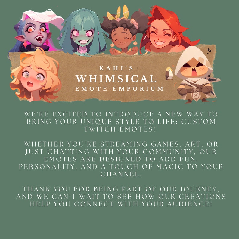 Whimsical Animated Emote Arcane jinx twitch/discord/youtube Etsy