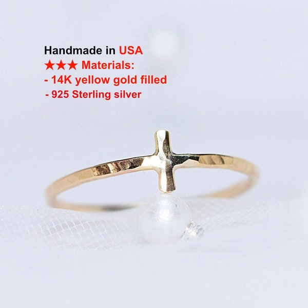 Cross Ring - Etsy