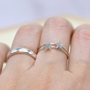 Handmade Sterling Silver Star Ring – Dainty Stackable- Minimalistic ...