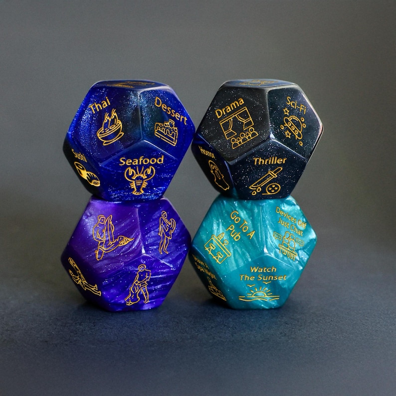 a couple of dices that are sitting on a table