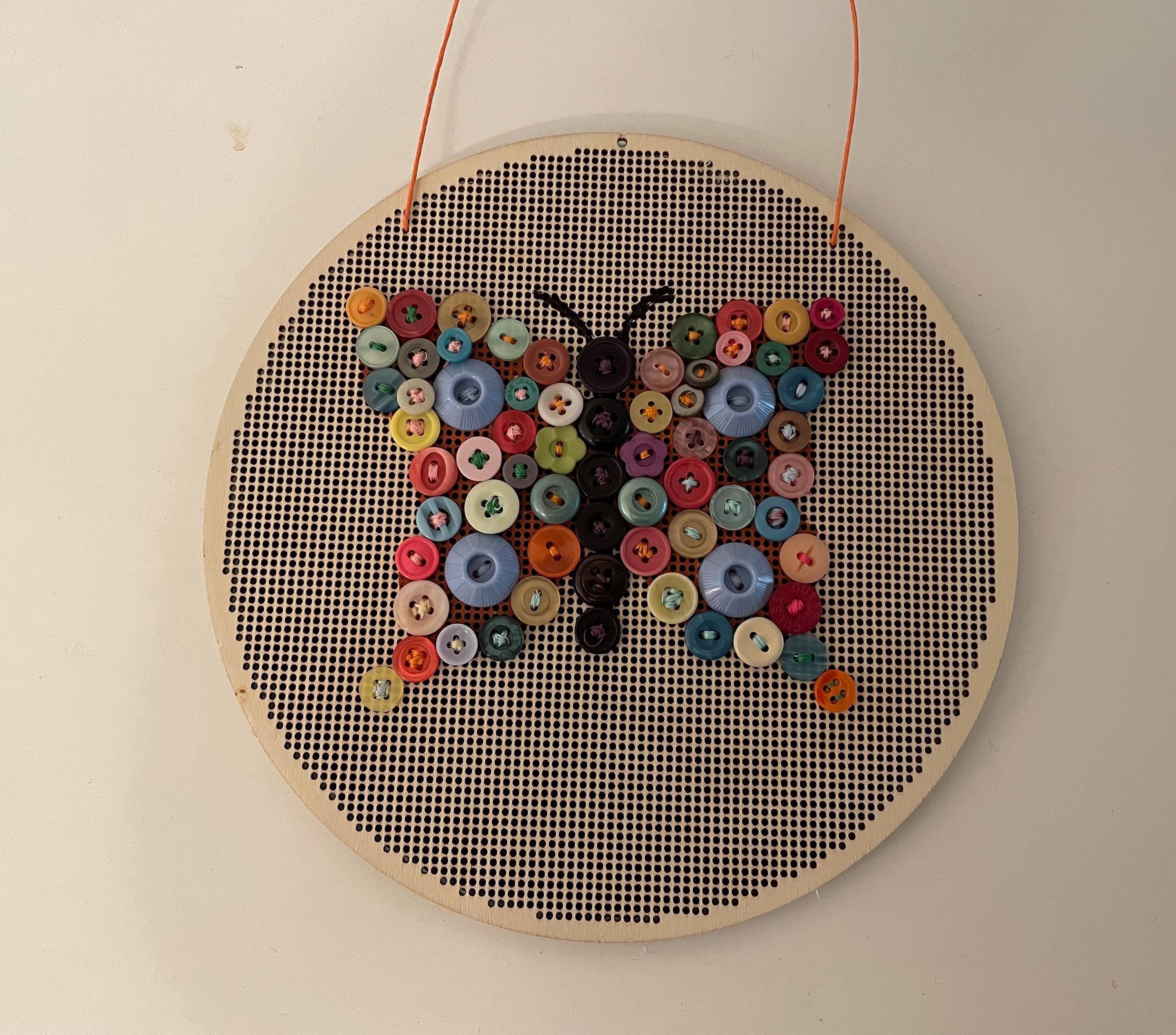 Butterfly Button Art - Etsy