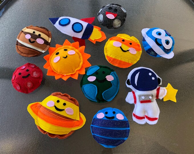 Felt Sun and Planets / Astronaut and Rocket - Etsy