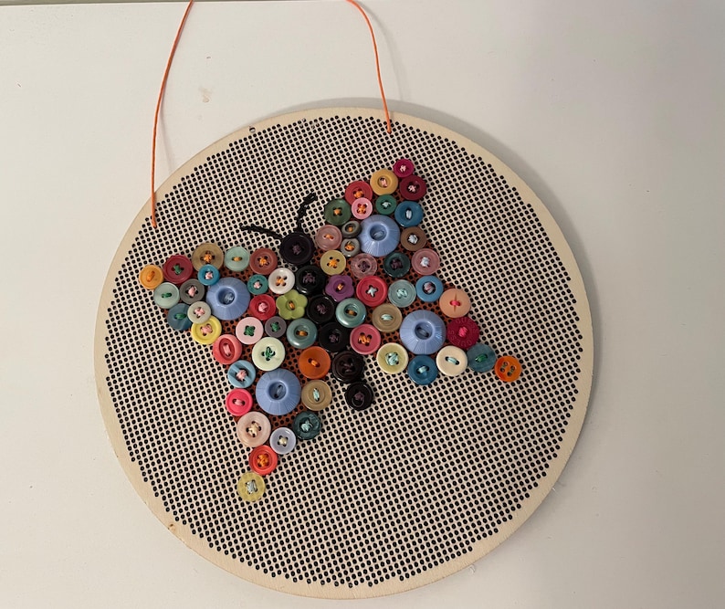 Butterfly Button Art - Etsy
