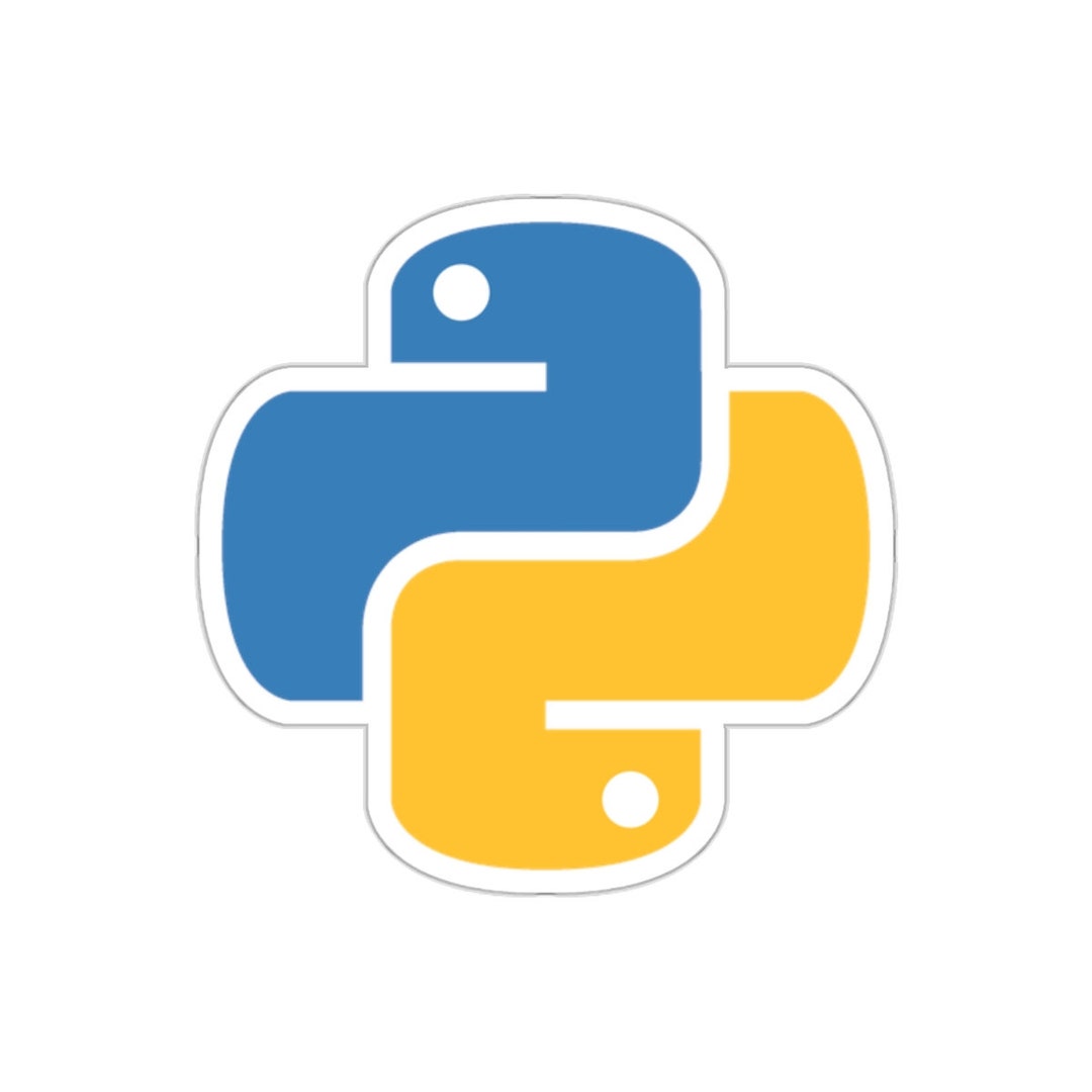Python Logo Sticker Laptop - Etsy