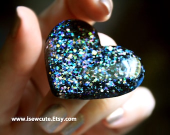 Resin Jewelry Black Ring Gift for Women Adjustable Cocktail Avant Garde Boho Chic Jewlery GIft for Her Modern Design Statement Ring isewcute