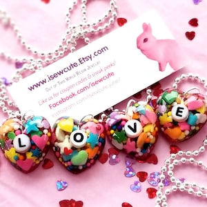 Personalized Kids Necklace, Rainbow Heart Necklace, Little Girl Jewelry, Girl Necklace - Birthday Gift For Daughter Customized Gift isewcute