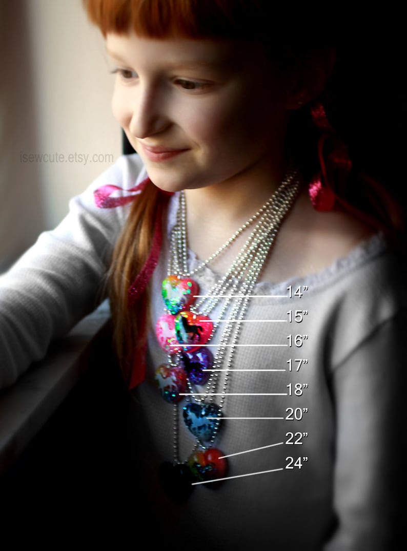 Easter Bunny Kids Necklace Little Girl Easter Gift Girls Etsy