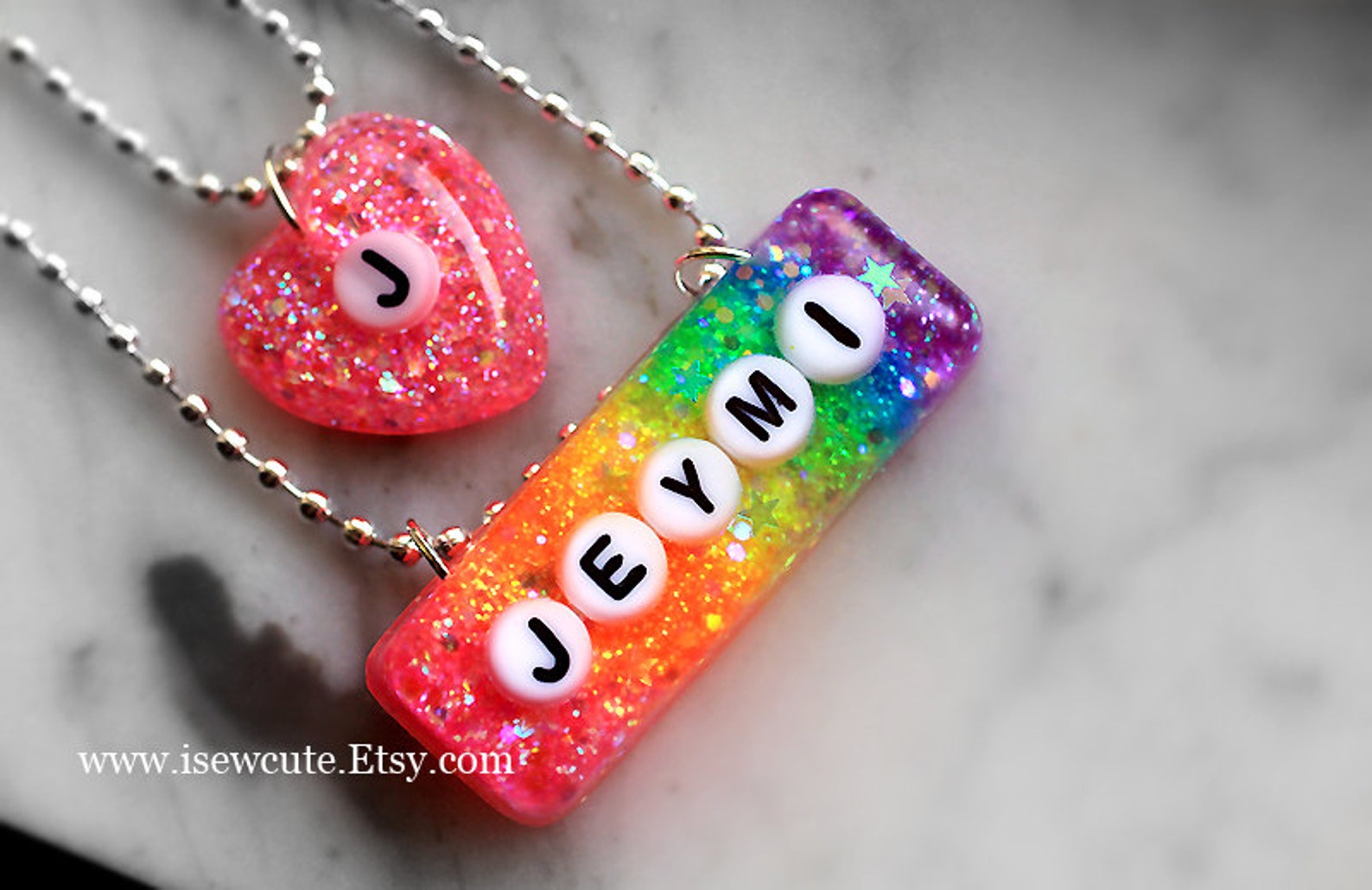 Rainbow Name Necklace