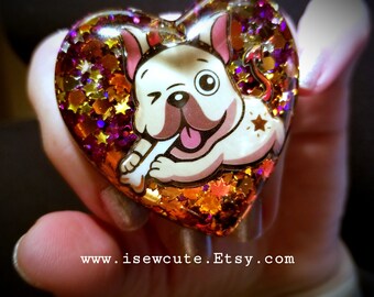 New Halloween Hound of Horror Ring, Pug Ring, Halloween for Dog Lover Gift, Cute Pug Halloween