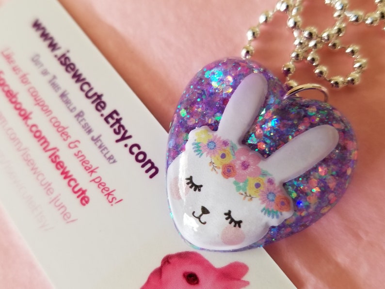 Cute Easter Necklace Little Girl Easter Gift Easter Basket Etsy