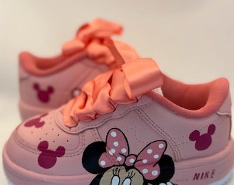 Minnie Mouse baby custom sneakers