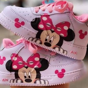 Minnie Mouse baby custom sneakers