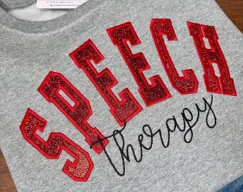 Sudadera bordada de logopedia - Regalo SLP