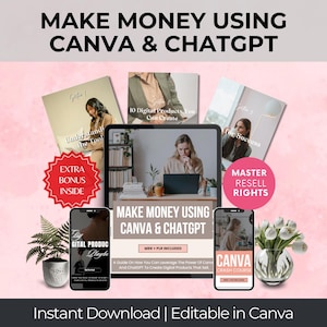 Canva och ChatGPT digital produktguide, Master återförsäljningsrättigheter (PDF)