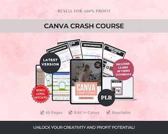 Canvaクラッシュコース：MRRとPLRの再販ガイド（ビデオ付き）（デジタルダウンロード）