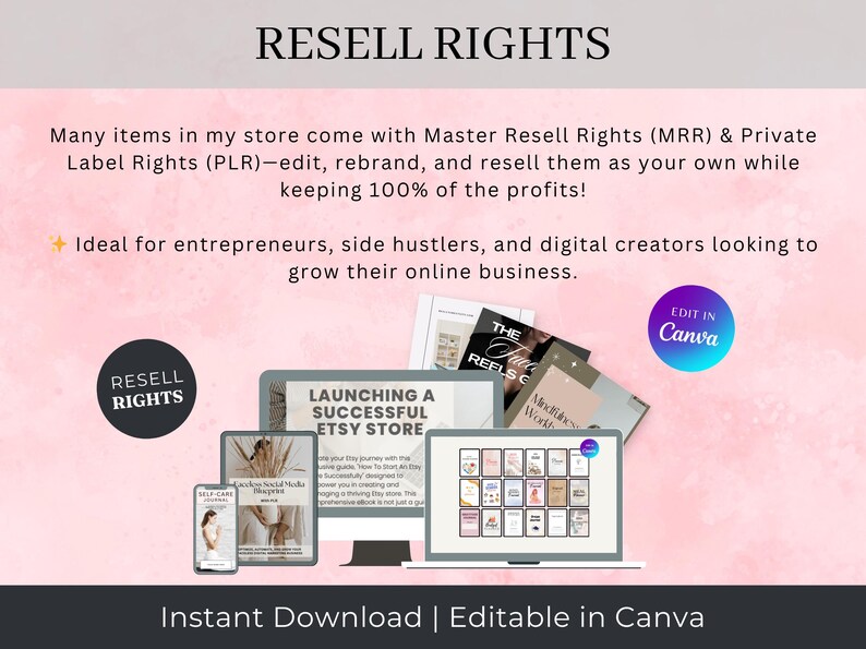 Mindfulness Workbook & Journal: Self-Care, Mental Health Planner (Canva Template, PLR) image 10
