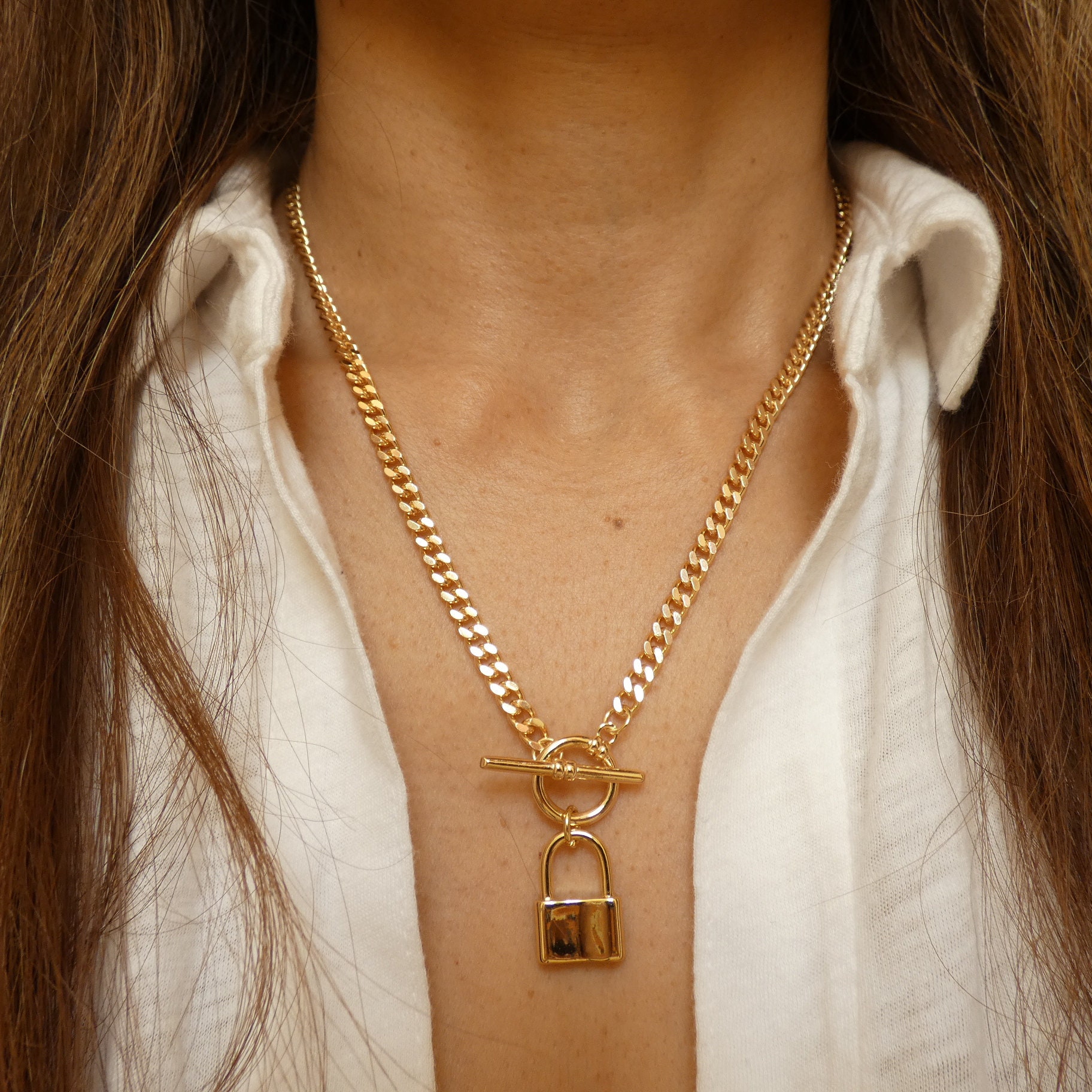 Louis Vuitton Lock Necklace Etsy #44 Louis Vuitton Lock Necklace Etsy