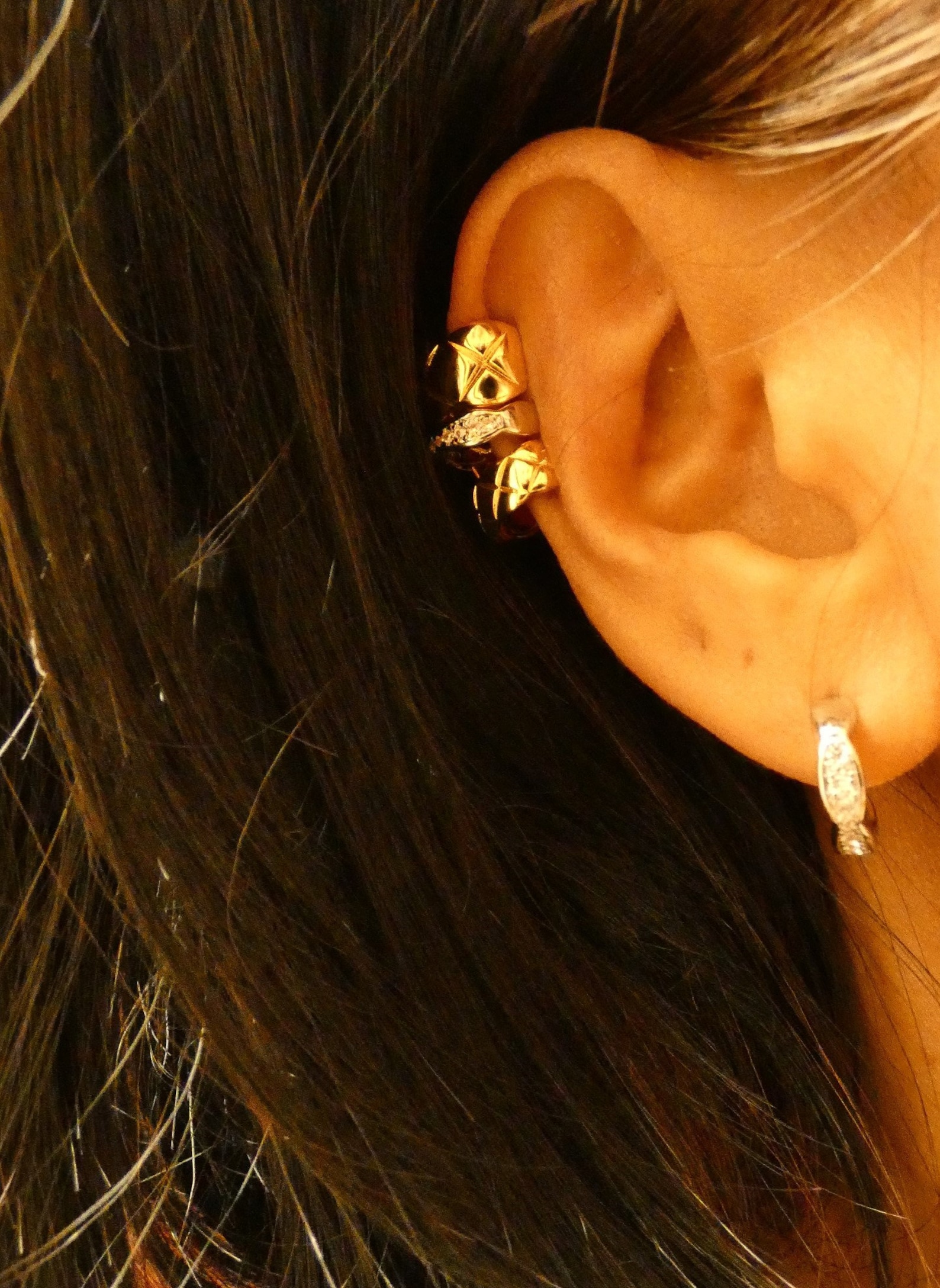 Ear Cuff Thick Ear Cuff Chunky Ear Cuff Gold Ear Cuff Etsy