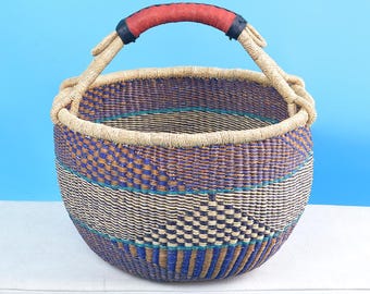 Cesta de mercado natural/ cesta de la compra tejida a mano/ cesta de playa/ cesta para la cosecha