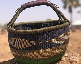 Large farmer market basket| straw shopping basket
