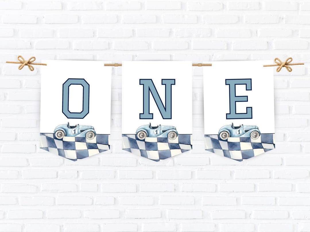 High Chair ONE Birthday Banner, First Birthday Banner, Party One ...
