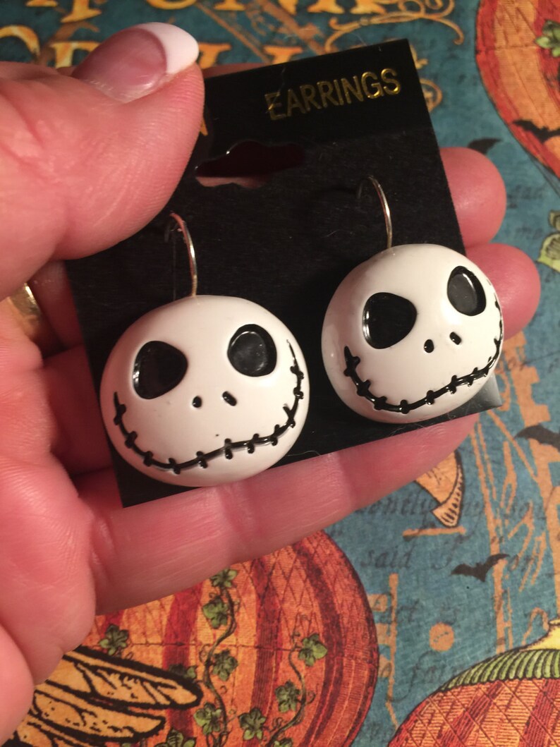 Super CuteJack Skellington Earrings The Nightmare Before Etsy