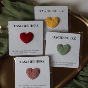 Taschenherz – Kleines Herz zum Mitnehmen, Pocket Hug Alternative, Liebevolle Geschenkidee für Zwischendurch