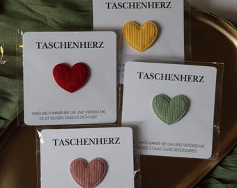 Taschenherz – Kleines Herz zum Mitnehmen, Pocket Hug Alternative, Liebevolle Geschenkidee für Zwischendurch