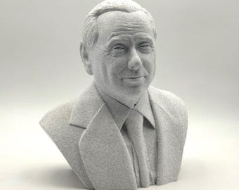 Busto de Silvio Berlusconi impreso en 3D