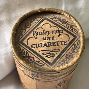 Portasigarette di carta vintage francese