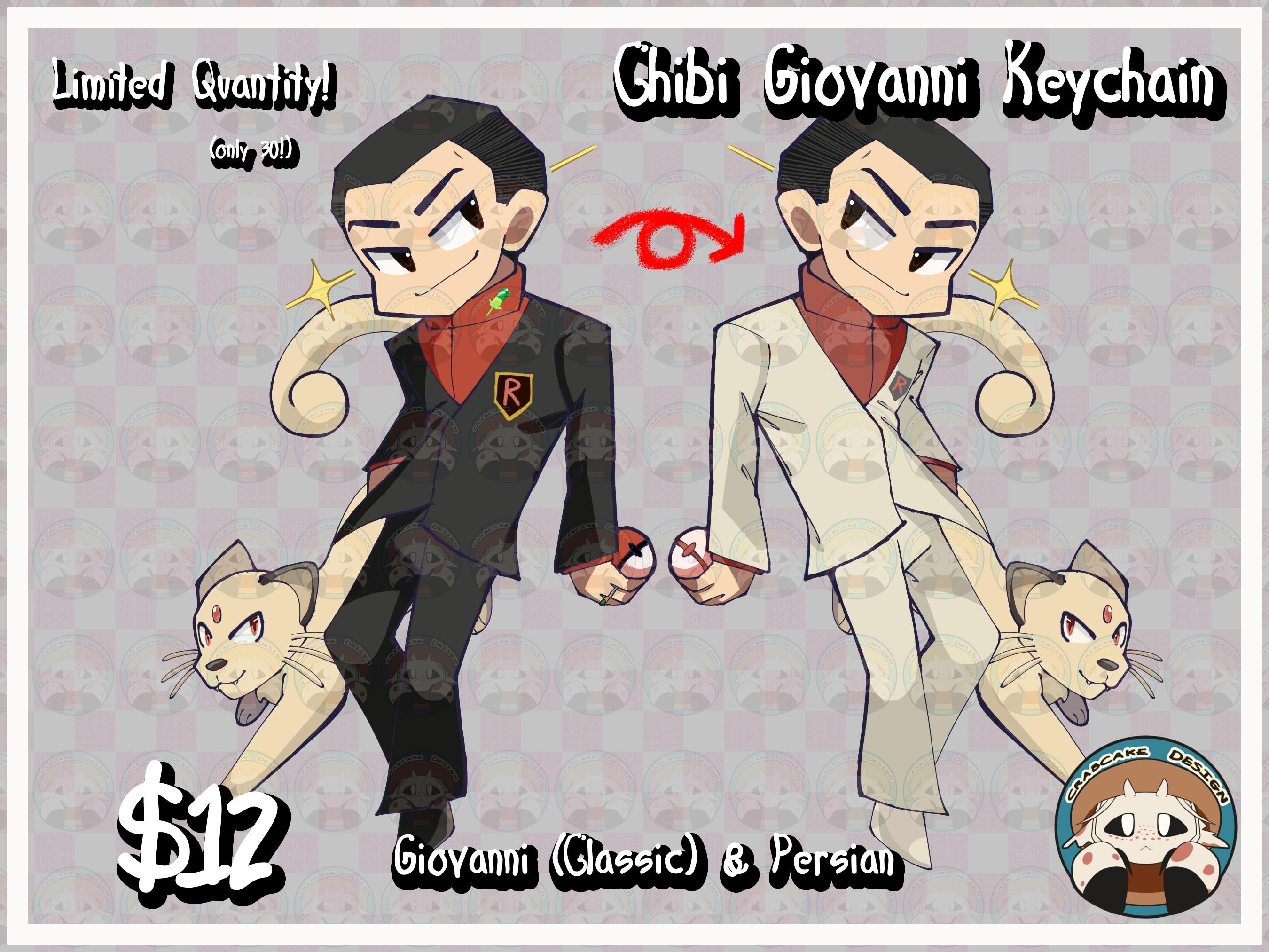 LIMITED QUANTITY! Chibi Giovanni Keychain - Classic Version