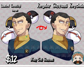 Giovanni Navy Keychain