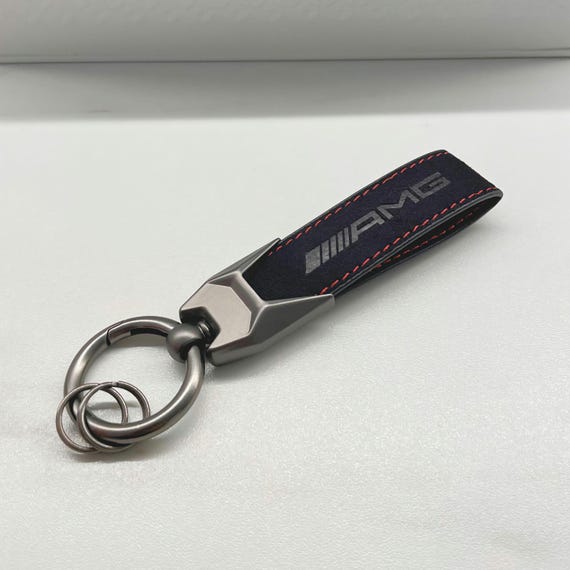 Mercedes-Benz AMG Genuine Collection Keyring Keychain Carbon Black/Silver/Red eB Mercedes-Benz AMG Genuine Collection Keyring Keychain Carbon Black/Silver/Red eB