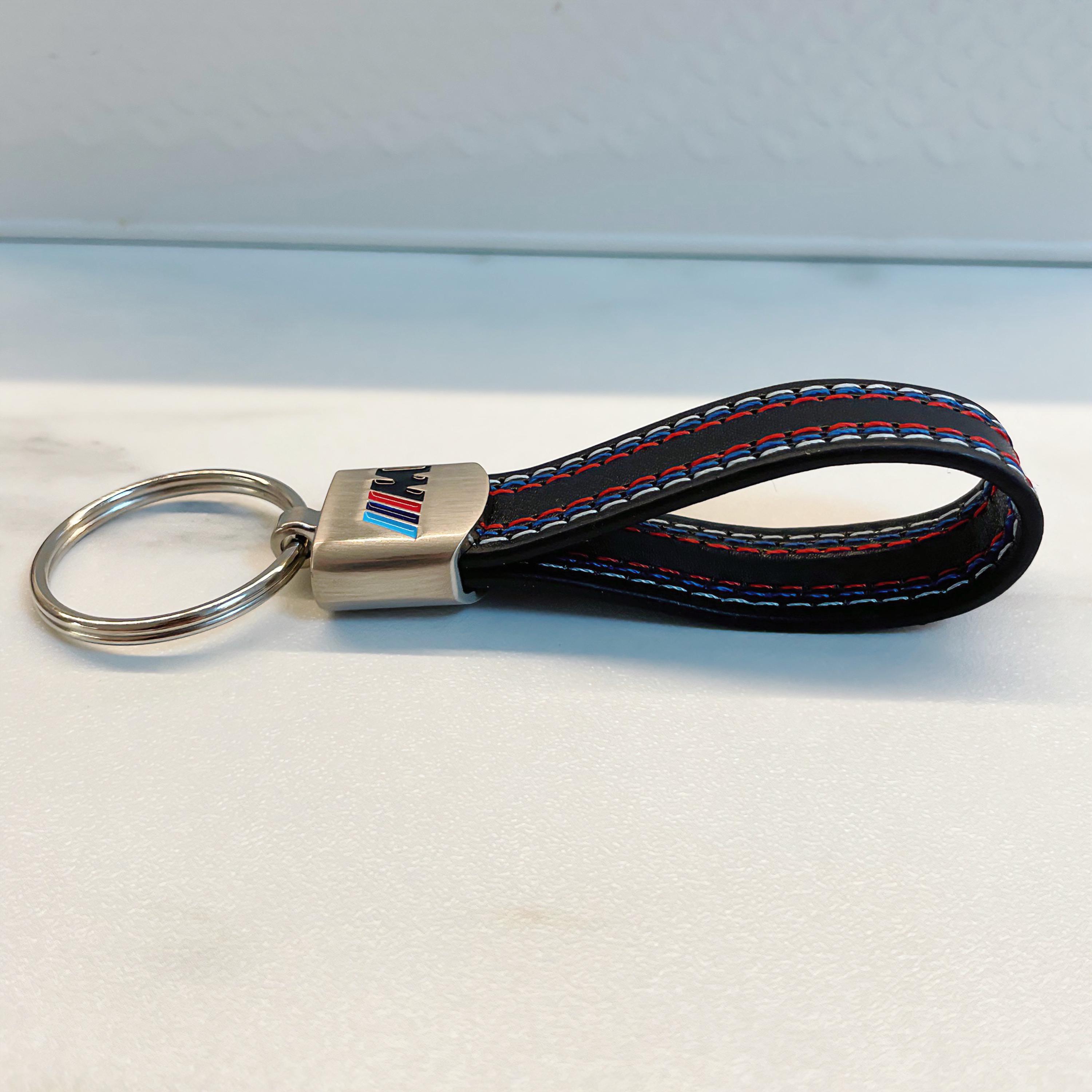 Bmw M keychain with Bmw M logo and m colors. High Quality Bmw M Keychain Bmw m logo and m colors