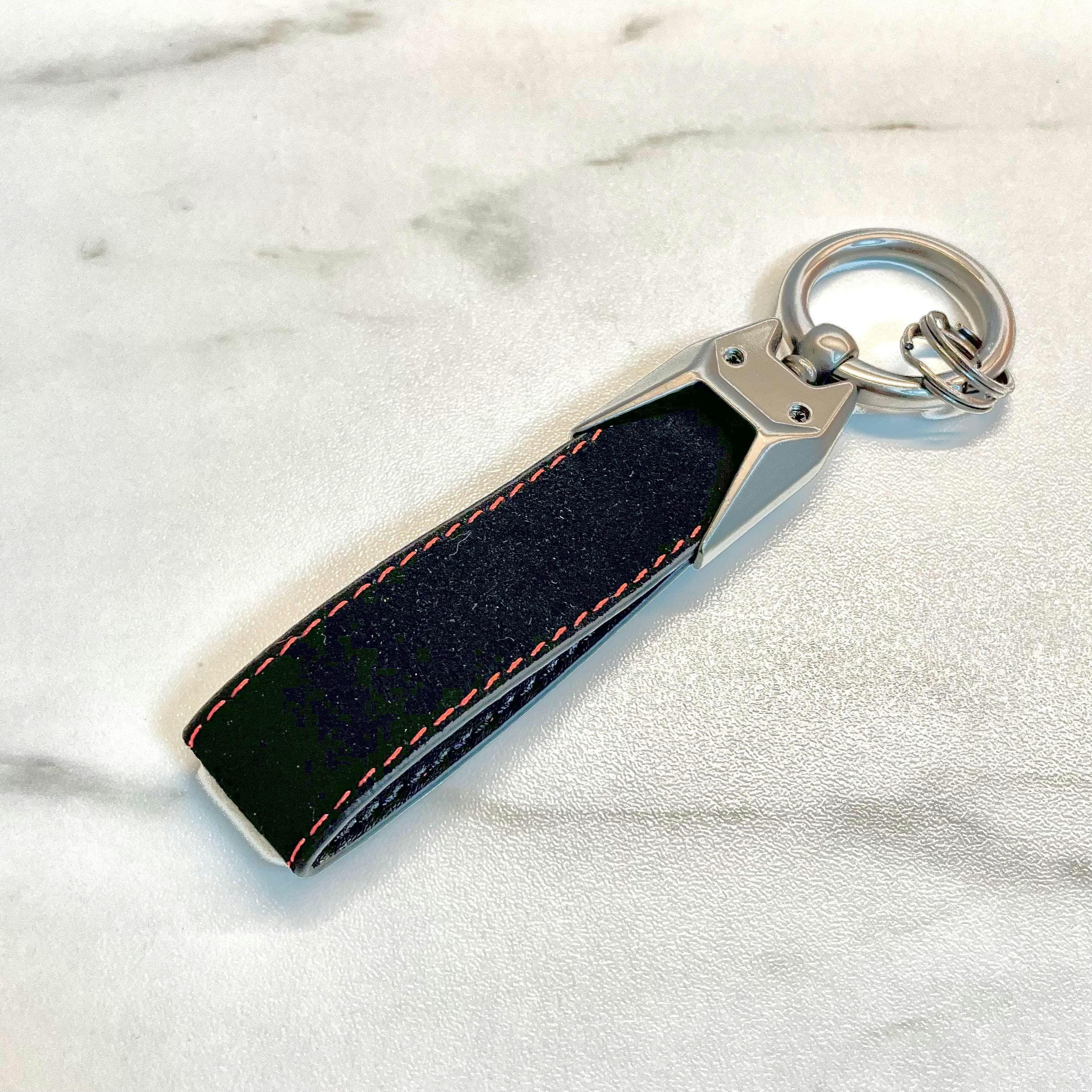 Portachiavi per auto in pelle cinturino rotondo in lega portachiavi a molla accessori uomo donna cinghie per cellulare per BMW Peugeot Toyota chiave corda  34