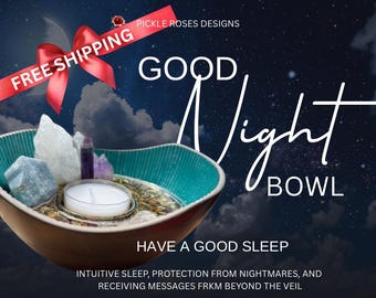 Hechizo para dormir, Cuenco para dormir de buenas noches, Ritual de sueños, Protección del sueño