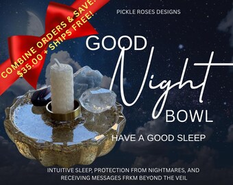 Cuenco para dormir de buenas noches, ritual de sueños, protección del sueño, viajes