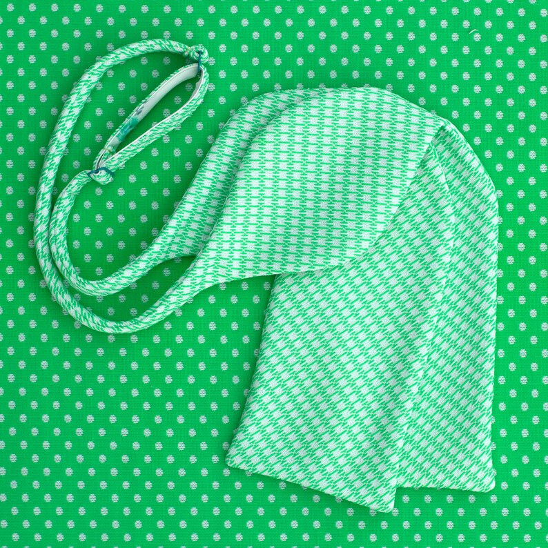 green double knit big bow tie // bow ties for women image 3