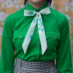 green floral romantic bow tie // bow ties for women image 2