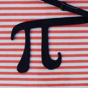 Pi tie // black self tie bow tie for math teachers, geeks, & smarty-pants image 8