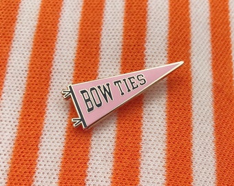 Fiocchi pennant enamel pin // bowtie flair // pennant enamel pin