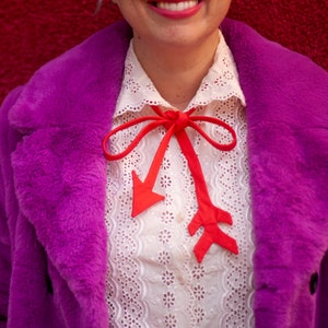 Cupid&#39;s arrow bow tie // Valentine&#39;s Day bow tie for ladies and gents